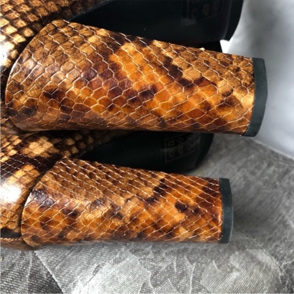Aldo Leather Snake Print Boots - Picture 6 of 10